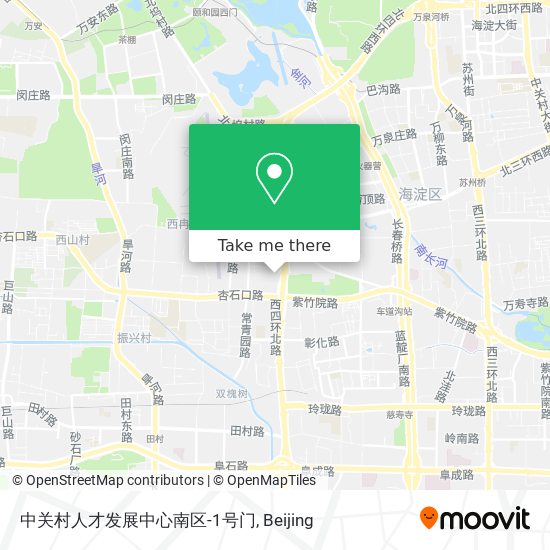 中关村人才发展中心南区-1号门 map