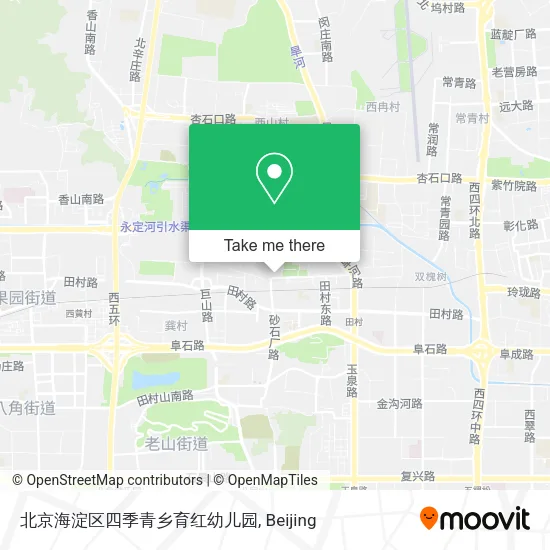 北京海淀区四季青乡育红幼儿园 map