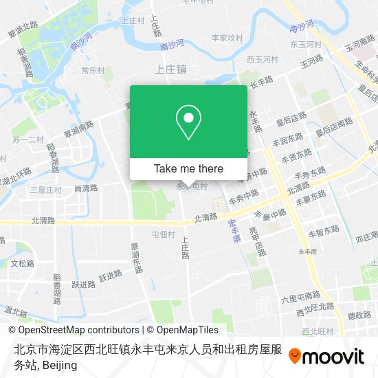 北京市海淀区西北旺镇永丰屯来京人员和出租房屋服务站 map