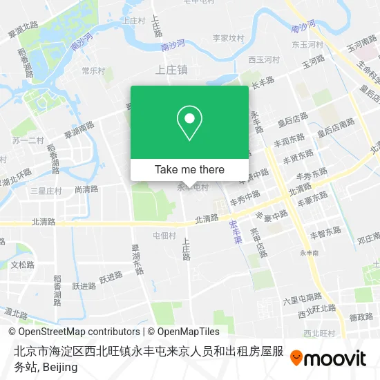 北京市海淀区西北旺镇永丰屯来京人员和出租房屋服务站 map