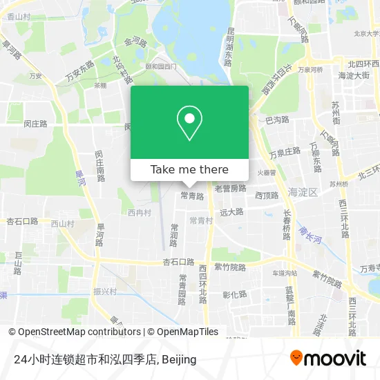 24小时连锁超市和泓四季店 map