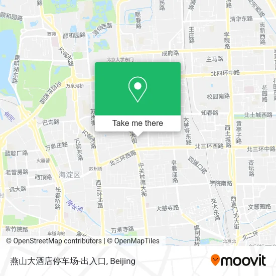 燕山大酒店停车场-出入口 map