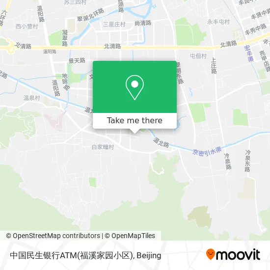 中国民生银行ATM(福溪家园小区) map