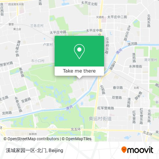 溪城家园一区-北门 map