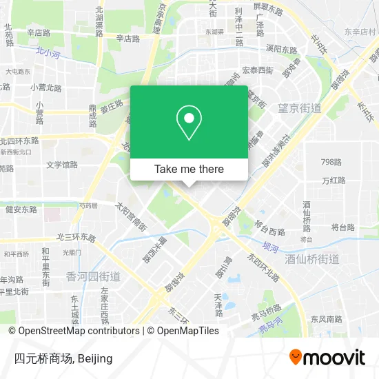 四元桥商场 map
