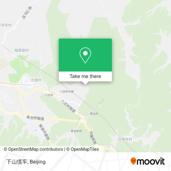 下山缆车 map