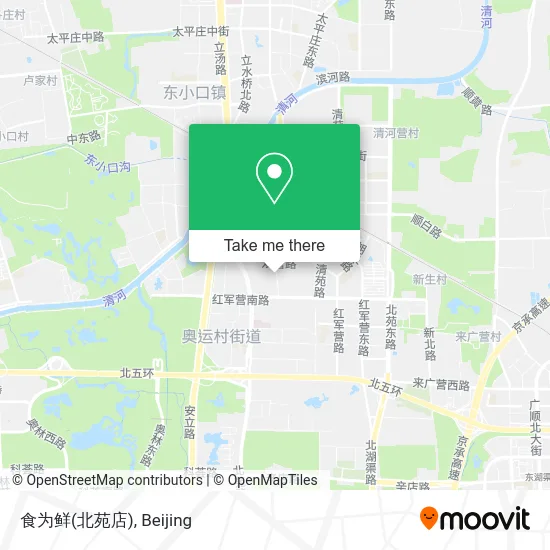 食为鲜(北苑店) map