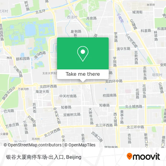 银谷大厦南停车场-出入口 map