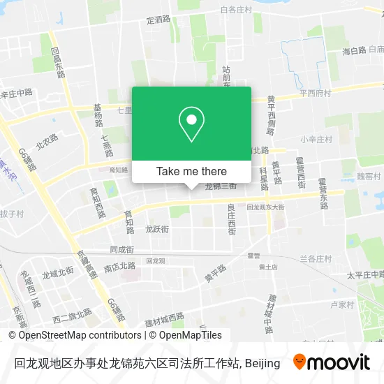 回龙观地区办事处龙锦苑六区司法所工作站 map