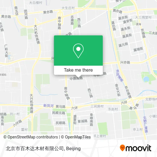 北京市百木达木材有限公司 map