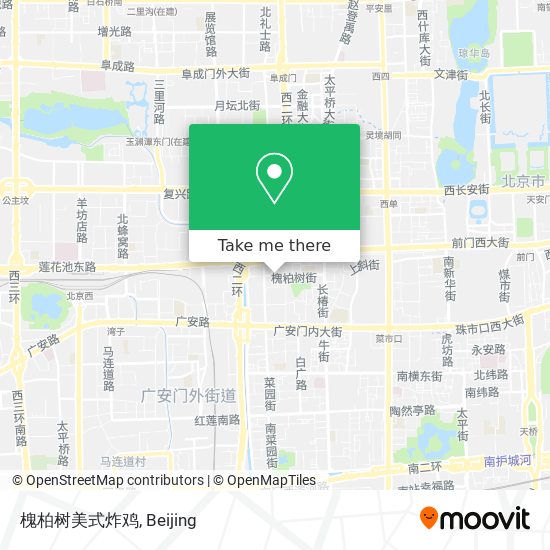 槐柏树美式炸鸡 map