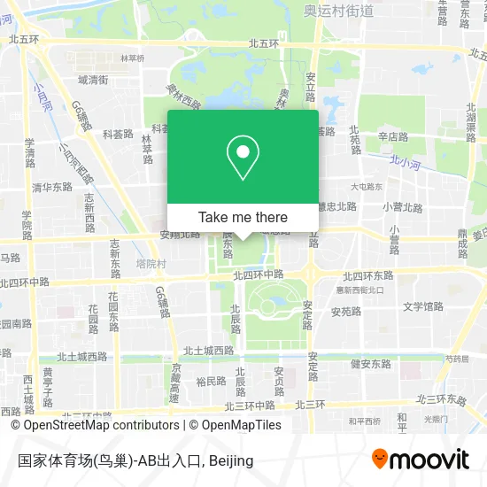 国家体育场(鸟巢)-AB出入口 map