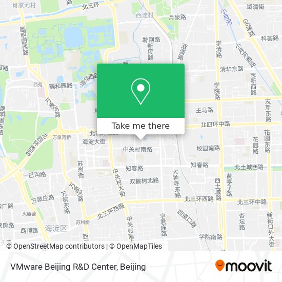 VMware Beijing R&D Center map
