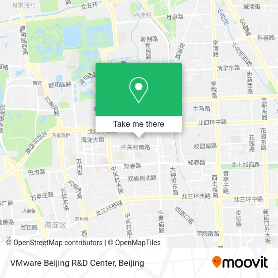 VMware Beijing R&D Center map