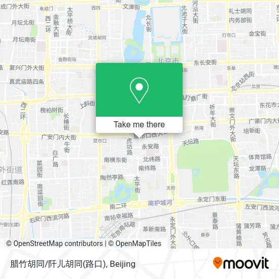 腊竹胡同/阡儿胡同(路口) map