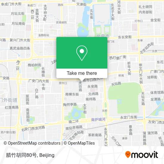 腊竹胡同80号 map