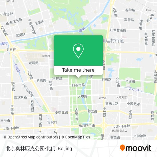 北京奥林匹克公园-北门 map