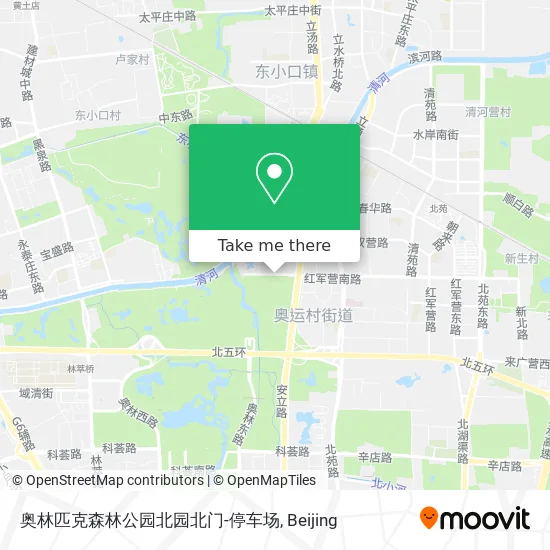 奥林匹克森林公园北园北门-停车场 map