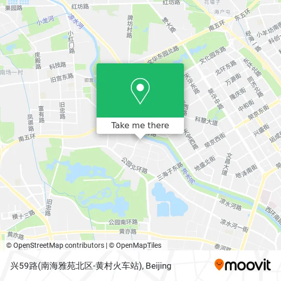 兴59路(南海雅苑北区-黄村火车站) map