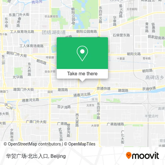 华贸广场-北出入口 map