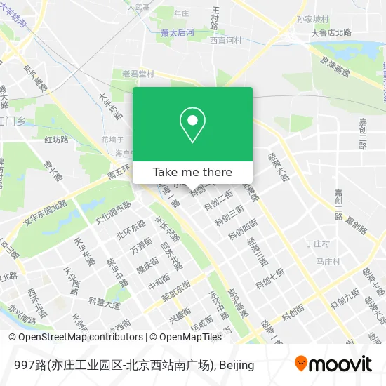 997路(亦庄工业园区-北京西站南广场) map