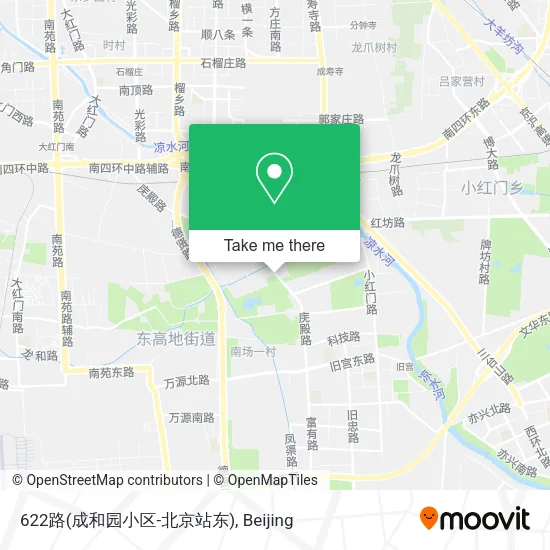 622路(成和园小区-北京站东) map
