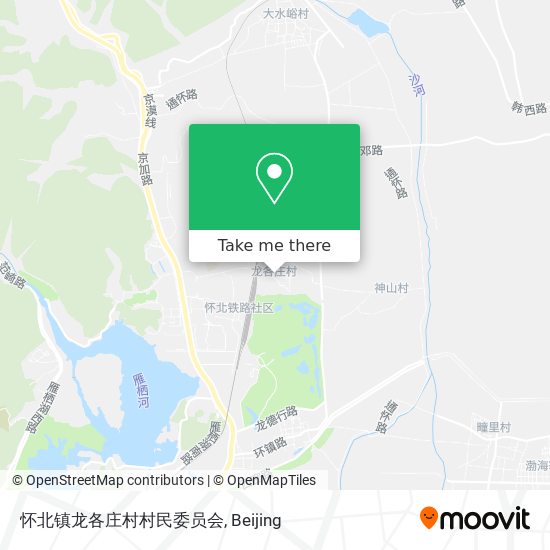 怀北镇龙各庄村村民委员会 map