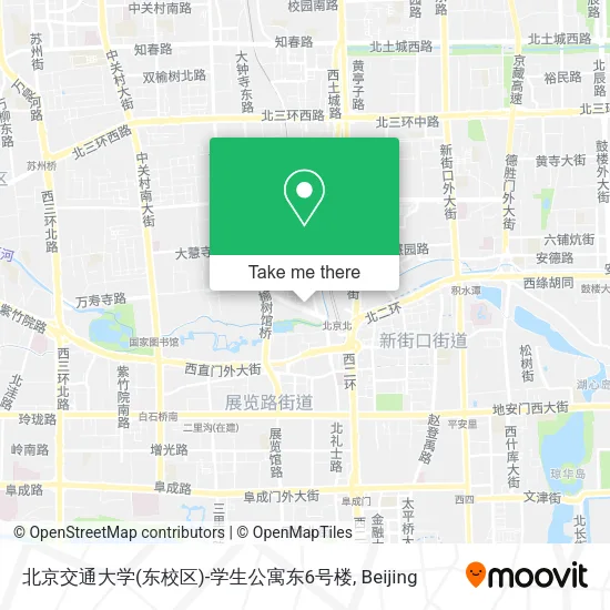 北京交通大学(东校区)-学生公寓东6号楼 map