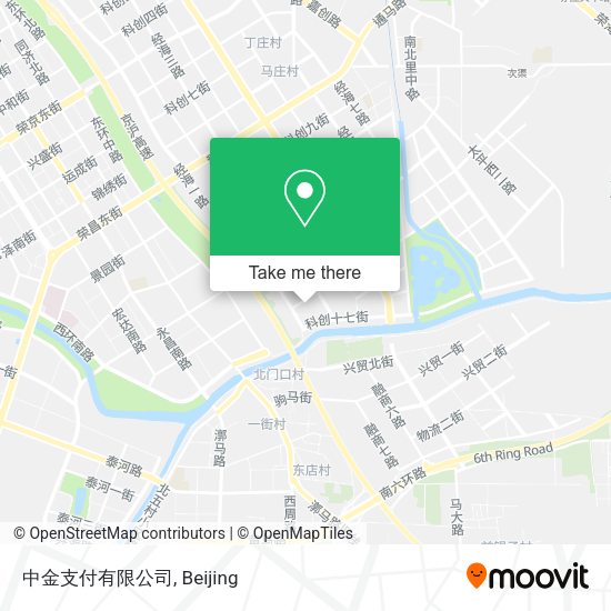 中金支付有限公司 map