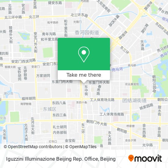 Iguzzini Illuminazione Beijing Rep. Office map