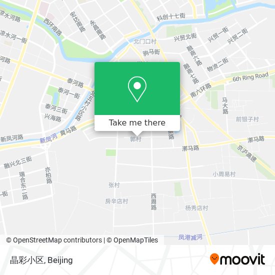 晶彩小区 map