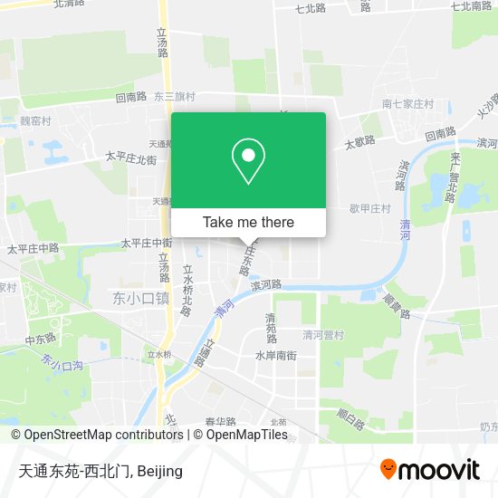天通东苑-西北门 map