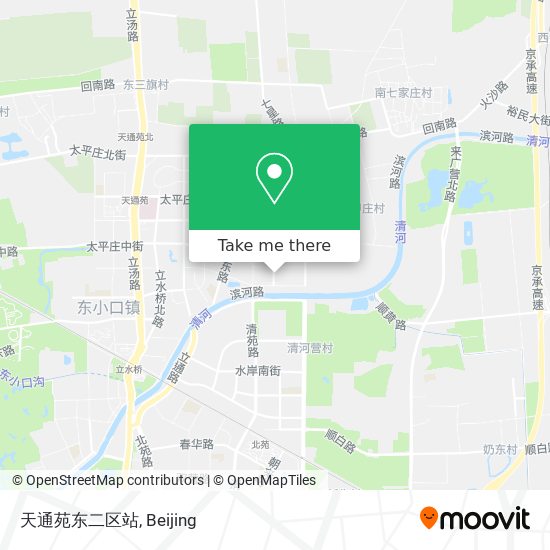 天通苑东二区站 map