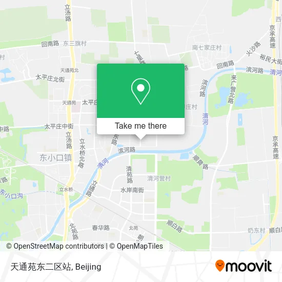 天通苑东二区站 map