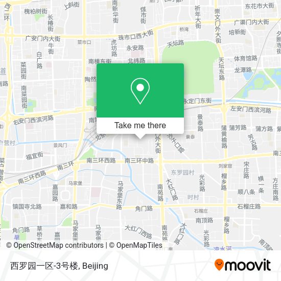西罗园一区-3号楼 map