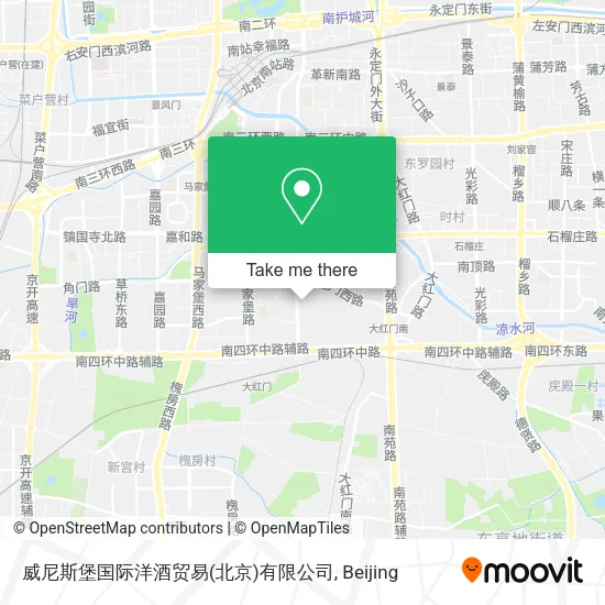 威尼斯堡国际洋酒贸易(北京)有限公司 map
