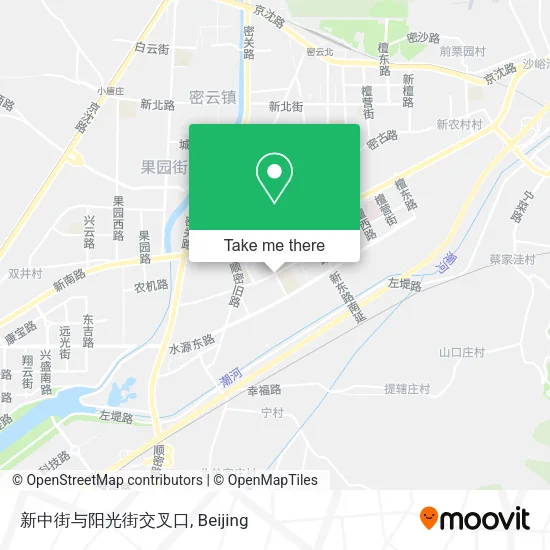 新中街与阳光街交叉口 map