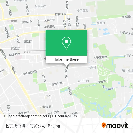 北京成合博业商贸公司 map