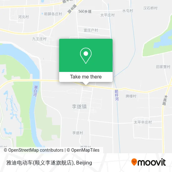 雅迪电动车(顺义李遂旗舰店) map