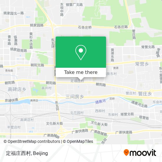定福庄西村 map