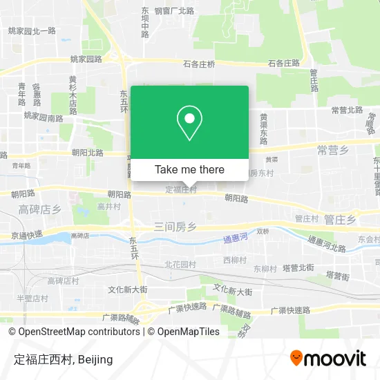 定福庄西村 map