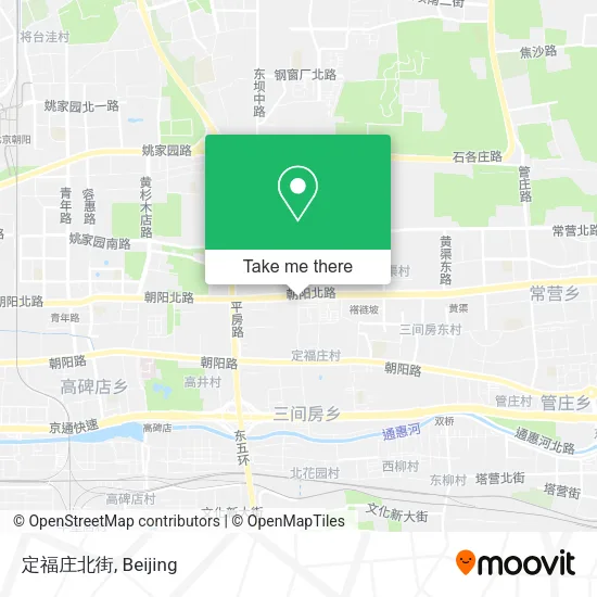 定福庄北街 map