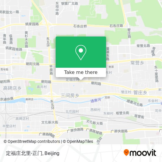 定福庄北里-正门 map