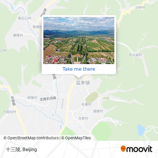 十三陵 map