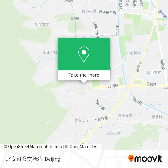 北安河公交场站 map