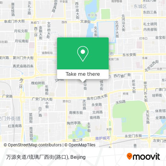 万源夹道/琉璃厂西街(路口) map
