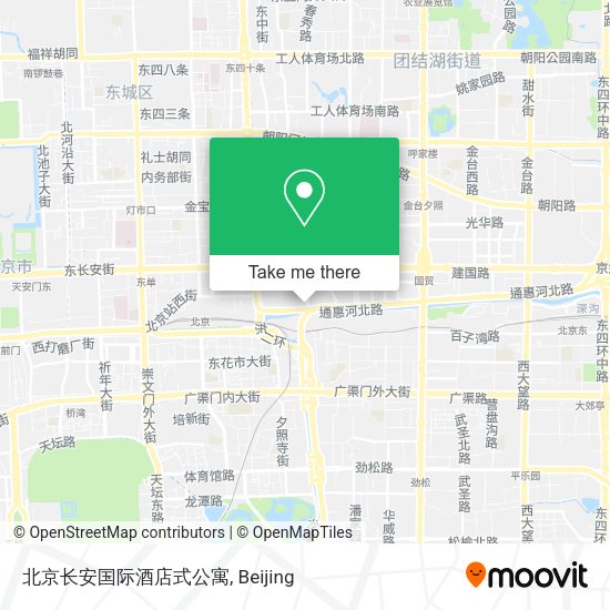 北京长安国际酒店式公寓 map