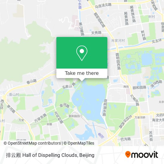 排云殿 Hall of Dispelling Clouds map