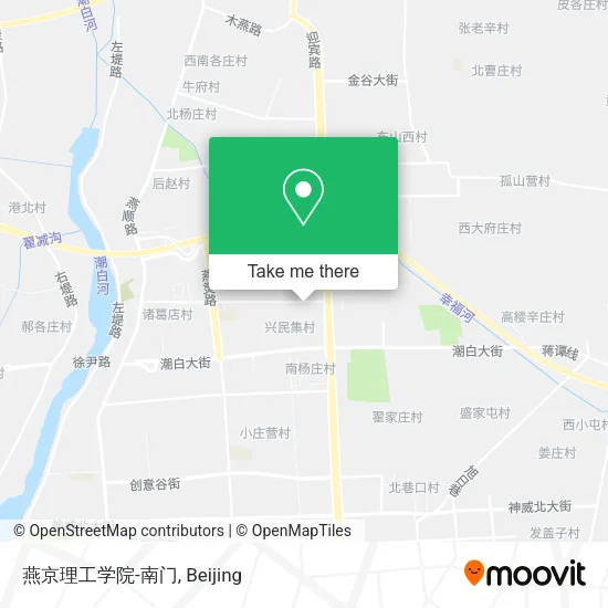 燕京理工学院-南门 map