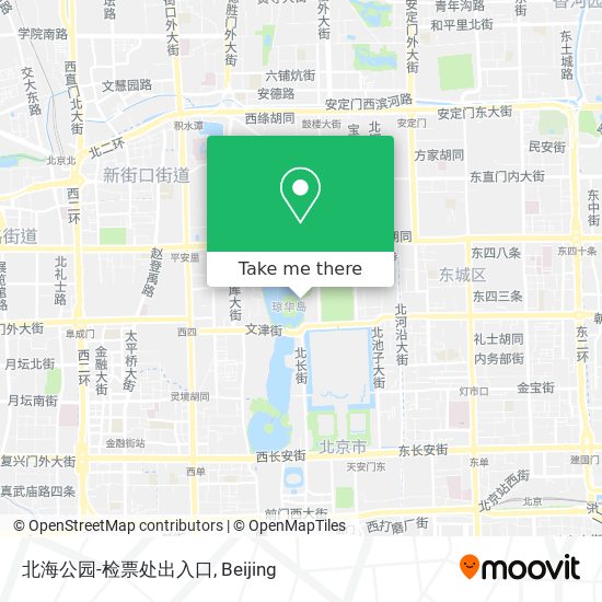 北海公园-检票处出入口 map